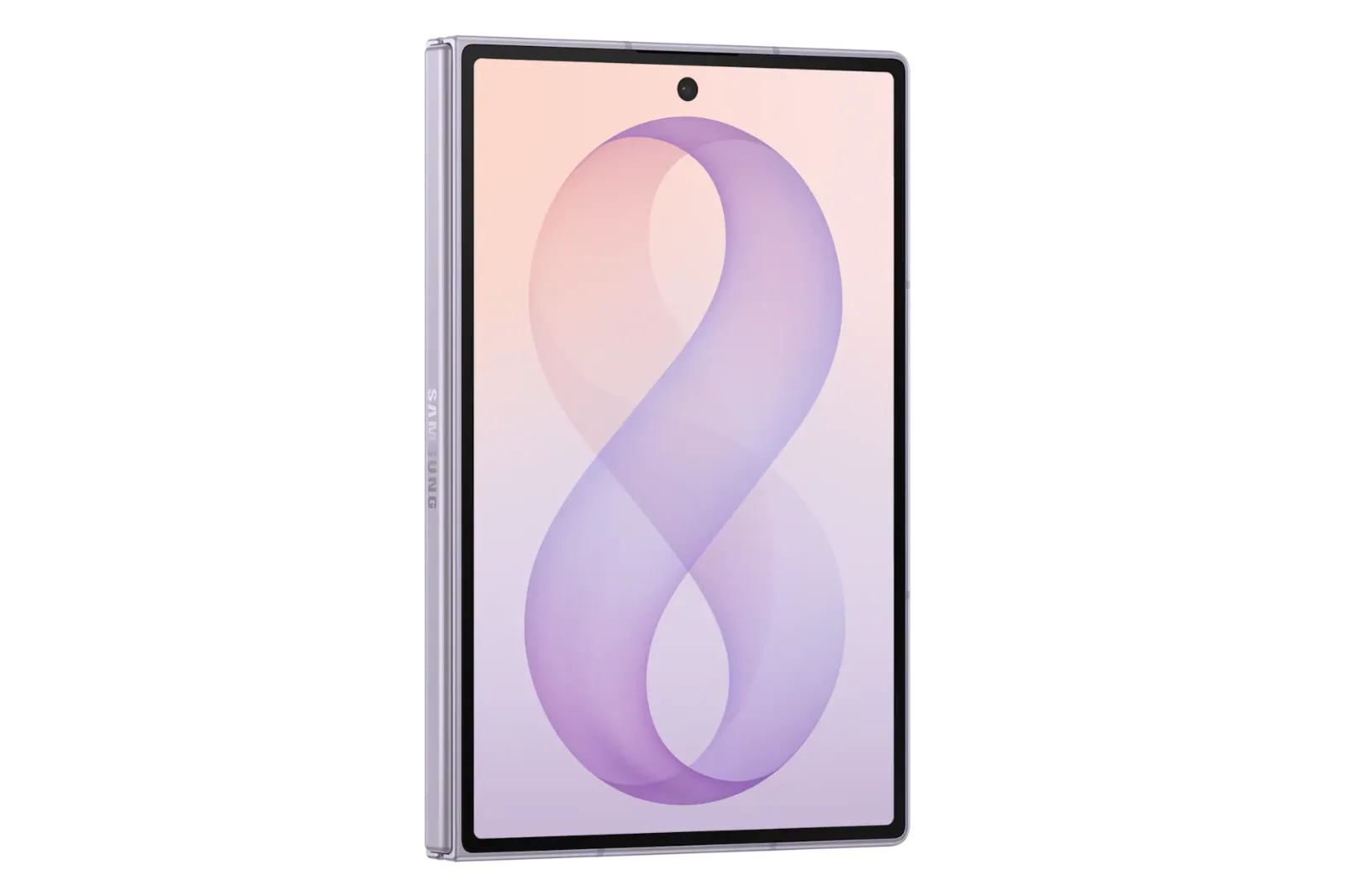 Galaxy Z Fold 8 open, showing the 7.6-inch inner screen