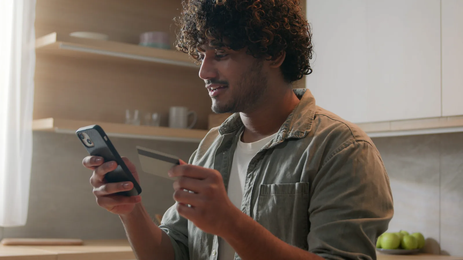 A person activating a free trial eSIM without entering payment details